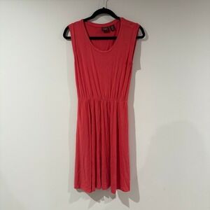 MARINA LUNA Coral‎ Pink Sleeveless Dress Women's XS Casual Knit Elastic Waist
